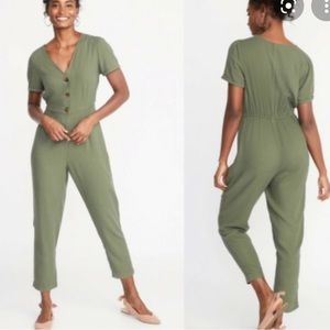 XXL old navy olive jumpsuit